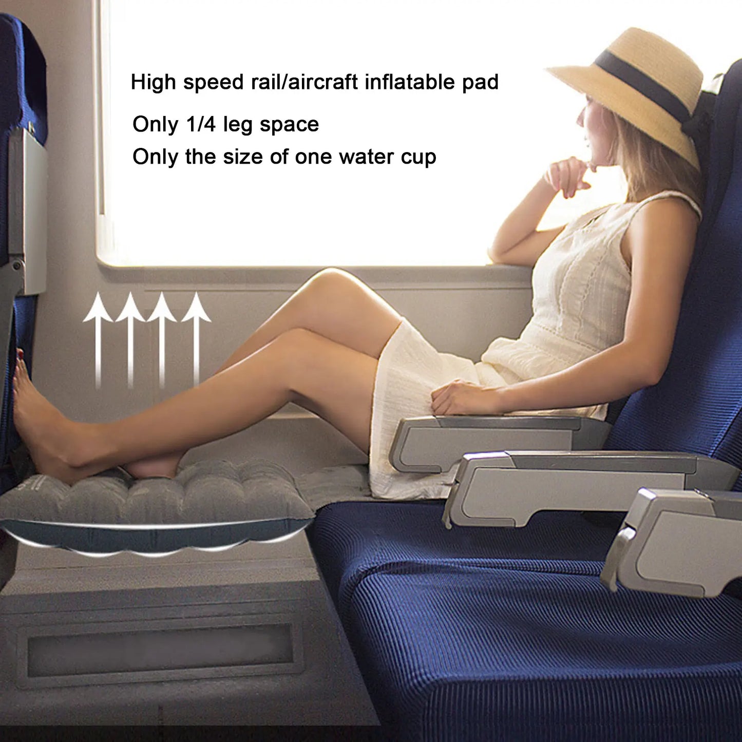 Baby Portable Inflatable Travel Footrest & Bed