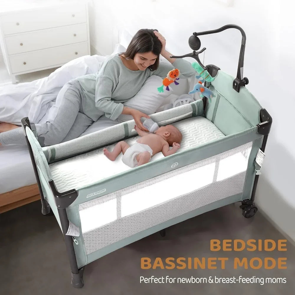 SleepNest 3-in-1 Convertible Baby Bassinet