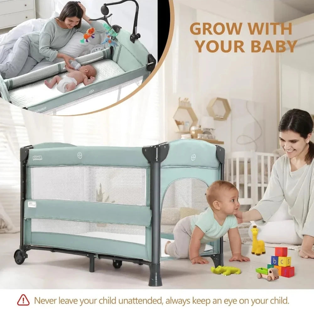 SleepNest 3-in-1 Convertible Baby Bassinet