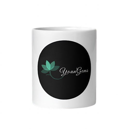 YounGems White Glossy Mug