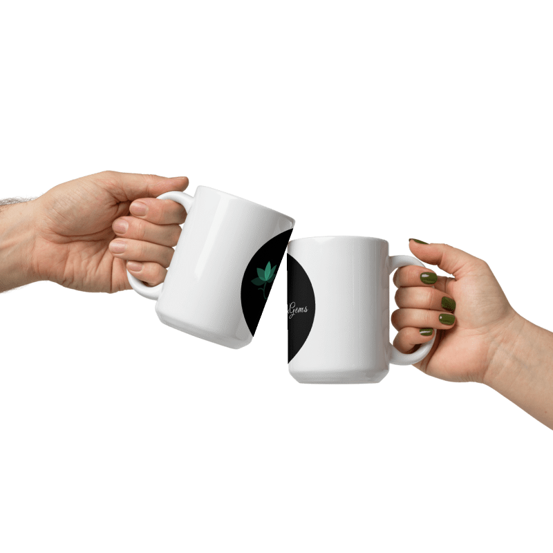 YounGems White Glossy Mug