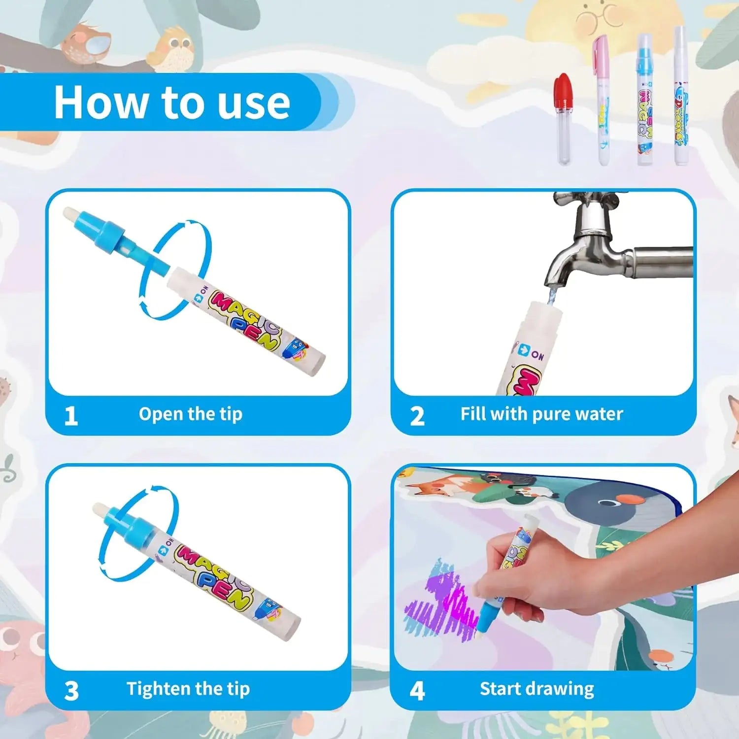 Mess-Free Creative Splash Mat