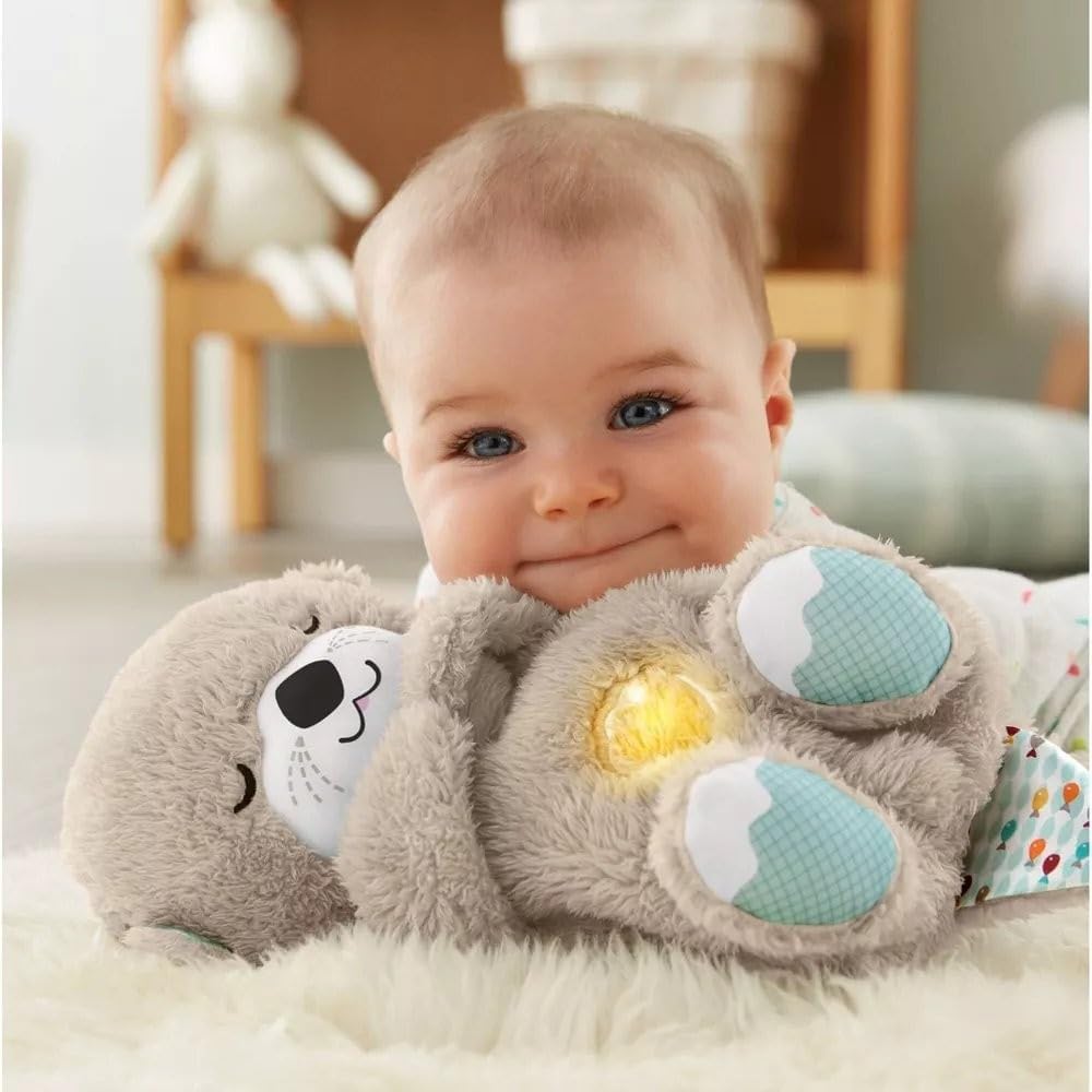 Plush Breathing Animal – Soothing Sleep Toy with Music and Light