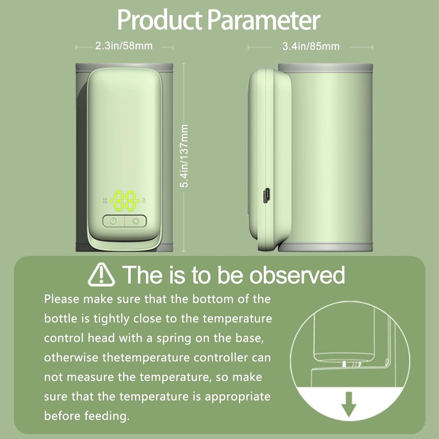 Baby Portable Bottle Warmer Sleeve
