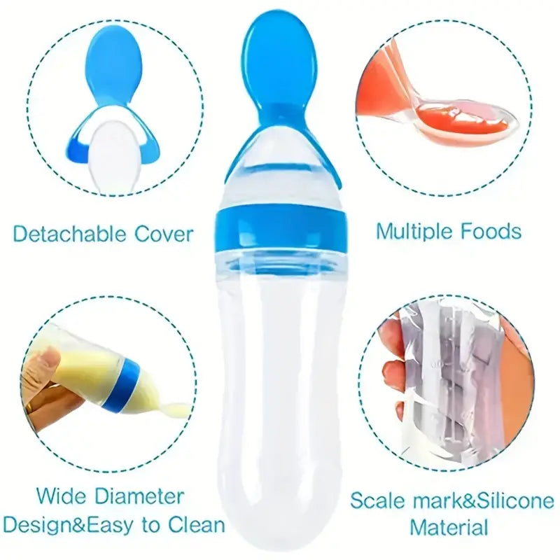 Baby Squeezing Feeding Spoon