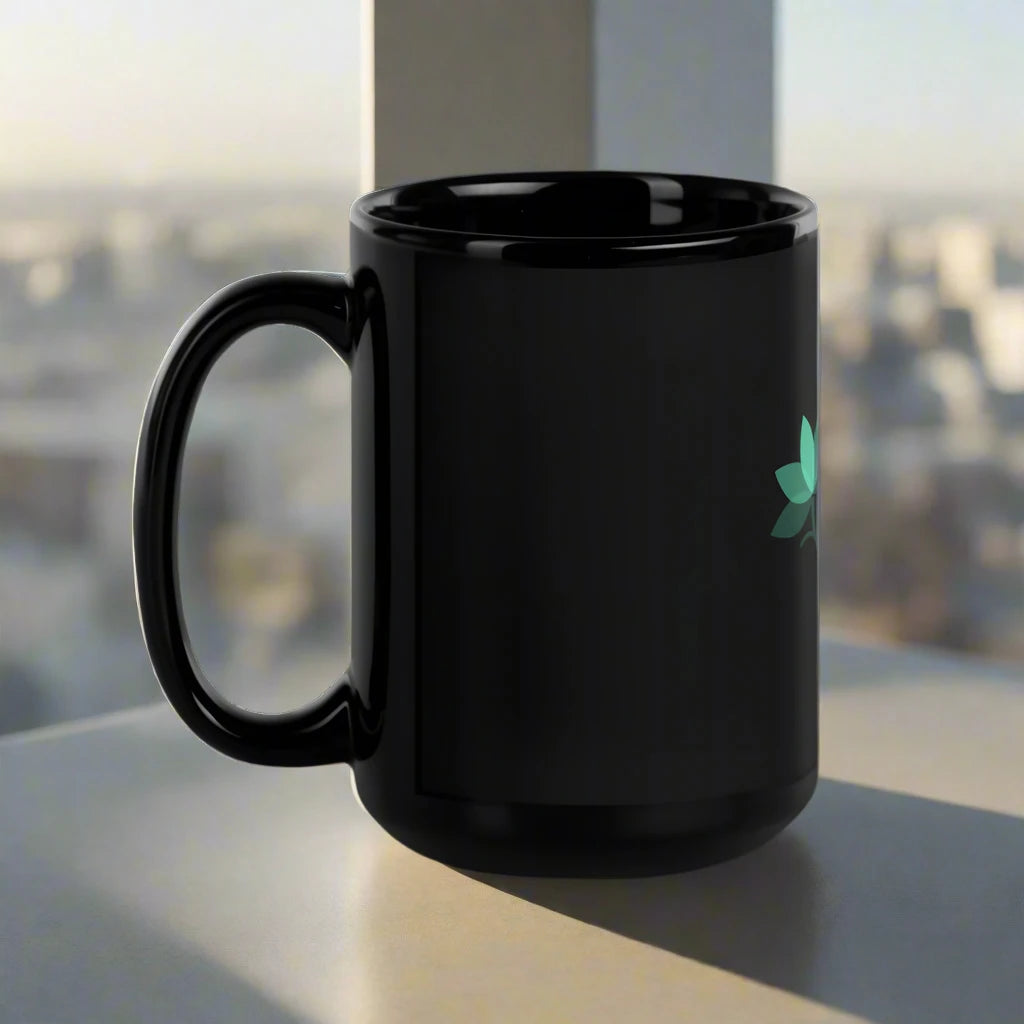 YounGems Black Glossy Mug