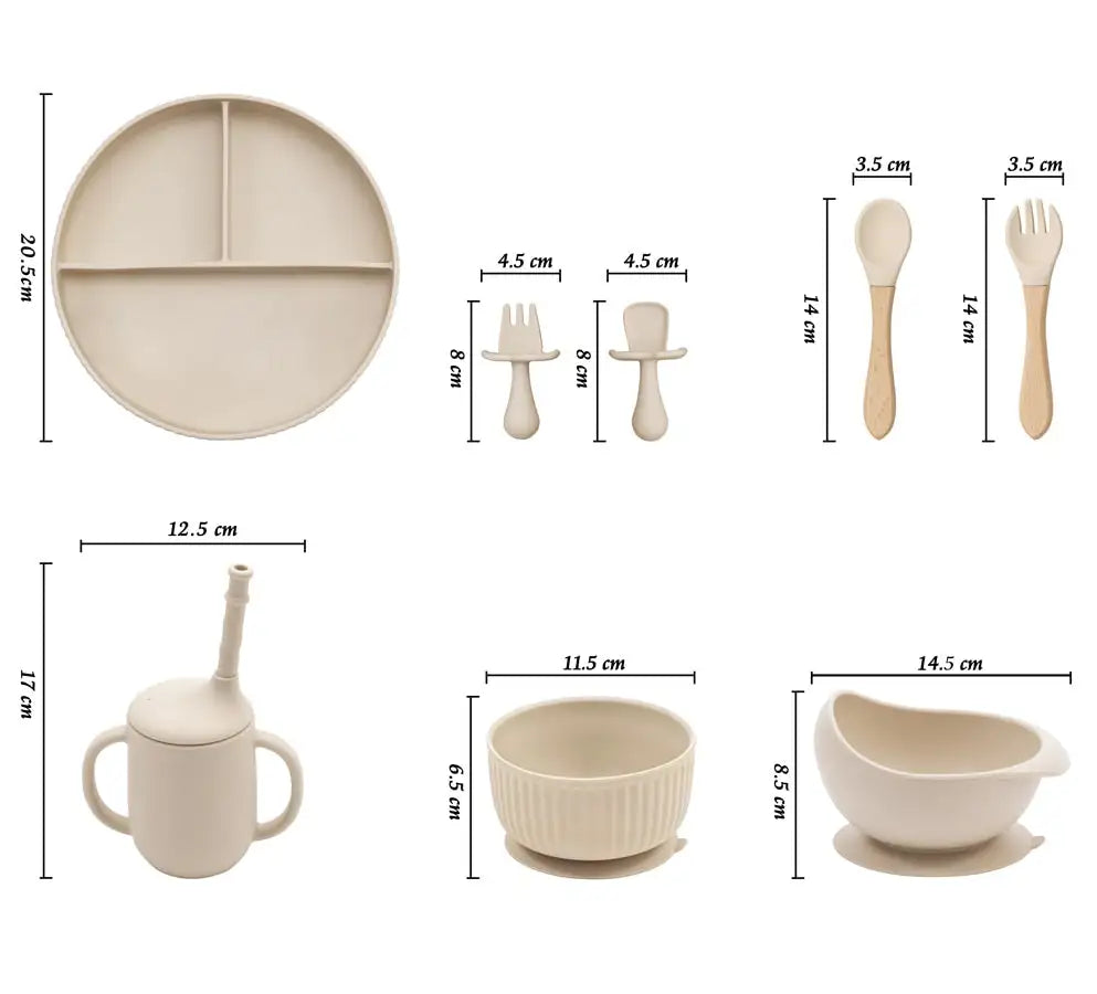 Baby Weaning Essentials Plate and Bowl Set