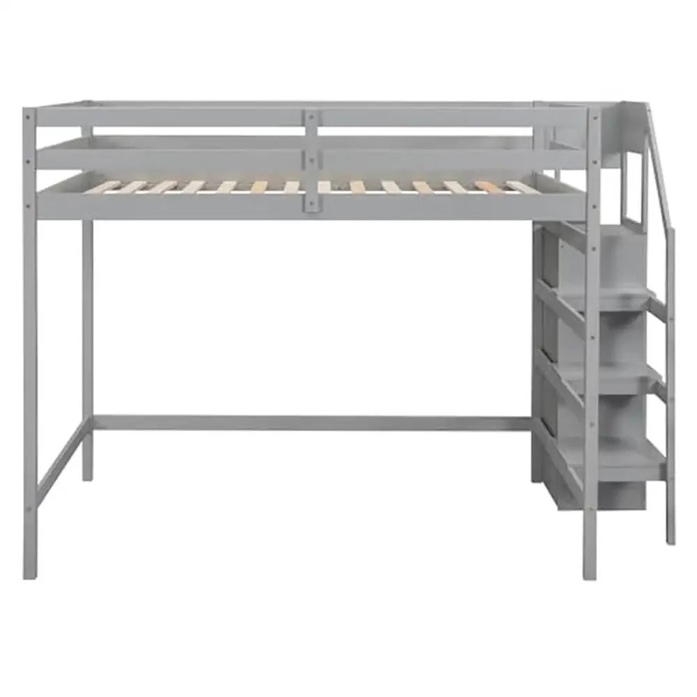 SpaceSaver Full-Size Loft Bed with Storage