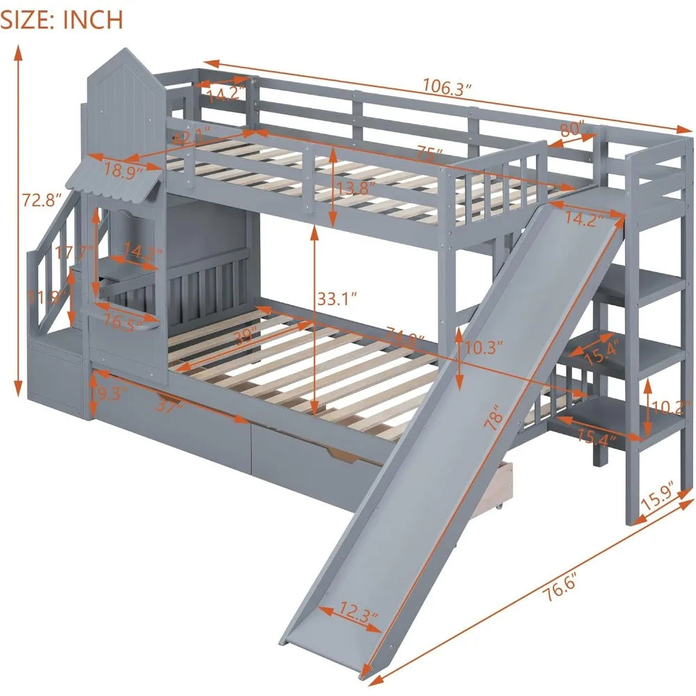 Adventure Loft Twin Bunk Bed