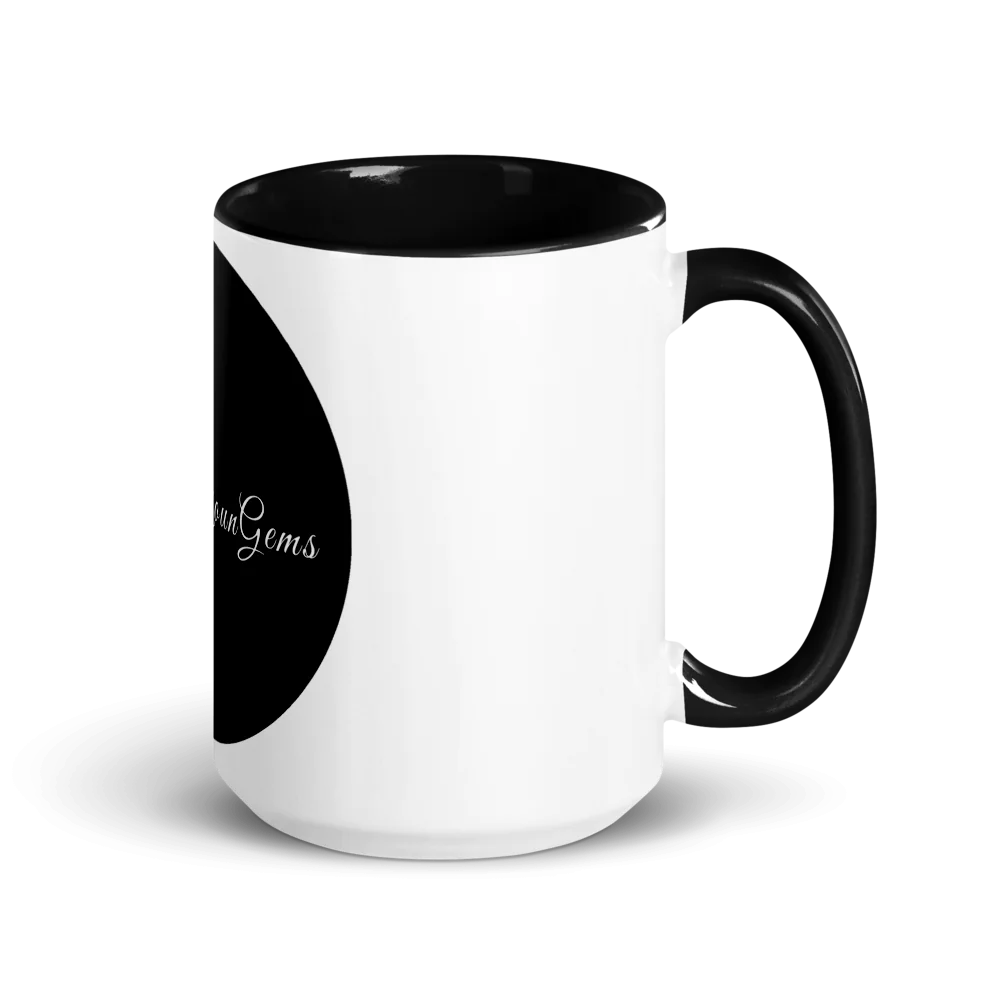 YounGems White & Black Ceramic Mug