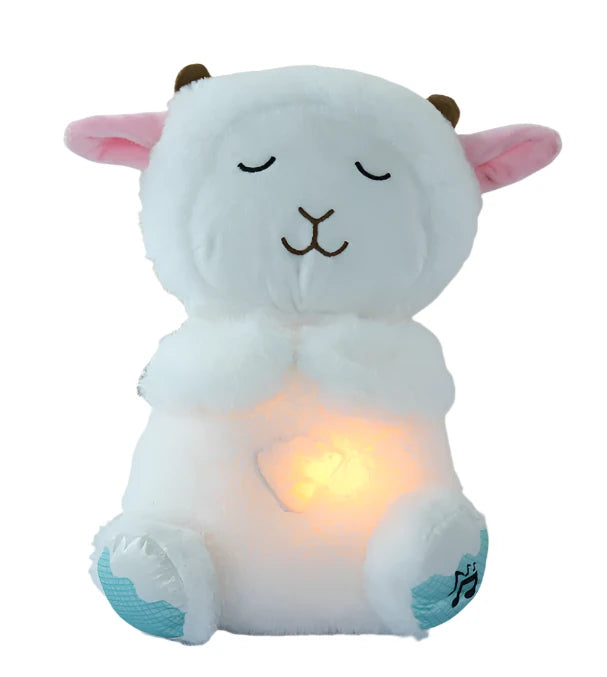 Plush Breathing Animal – Soothing Sleep Toy with Music and Light