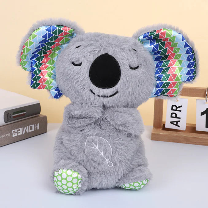 Plush Breathing Animal – Soothing Sleep Toy with Music and Light