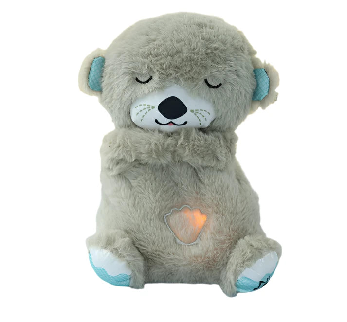Plush Breathing Animal – Soothing Sleep Toy with Music and Light