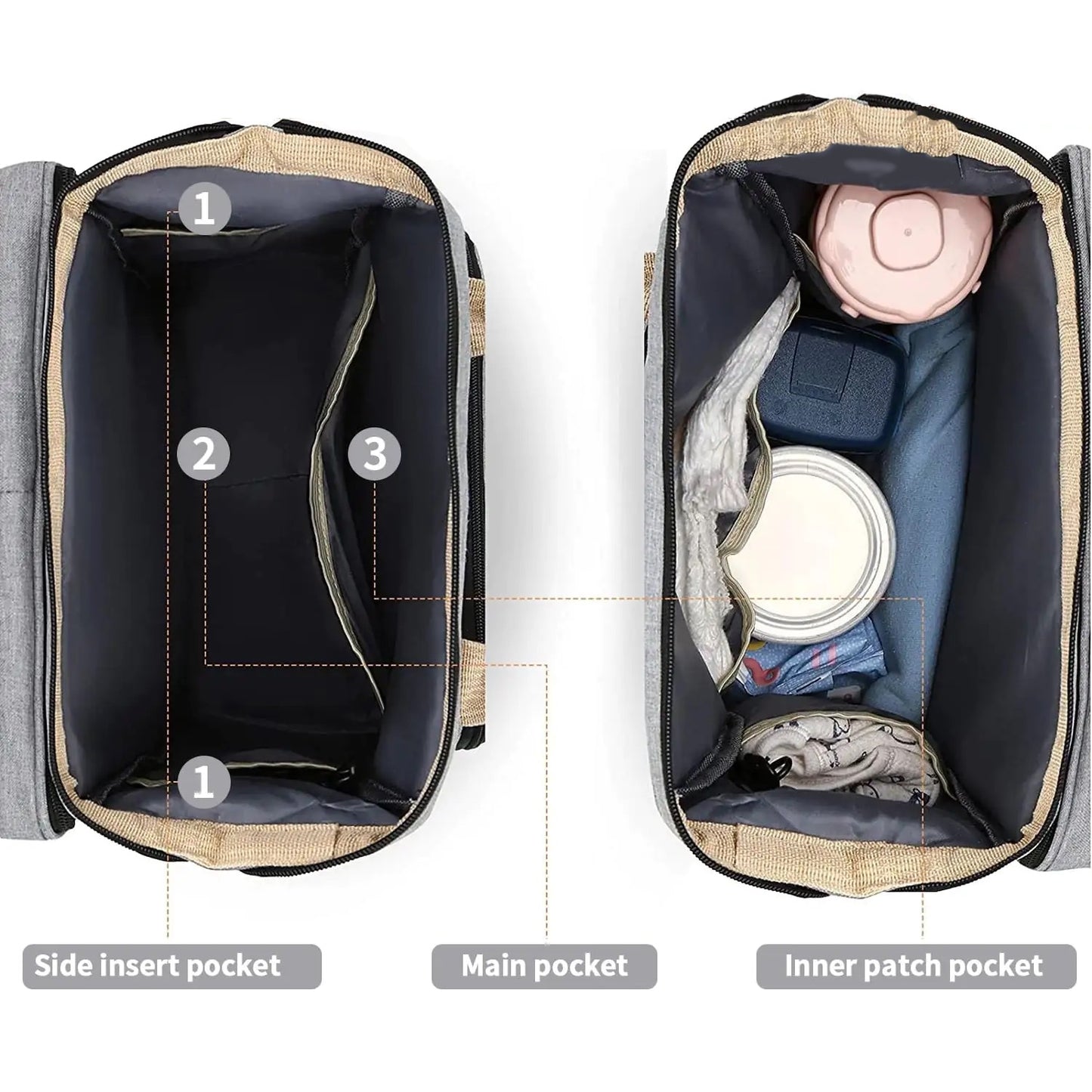 On-The-Go Baby Diaper Bag & Travel Bed